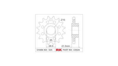 Immagine prodotto di Pignone Rk 525 17z Racing