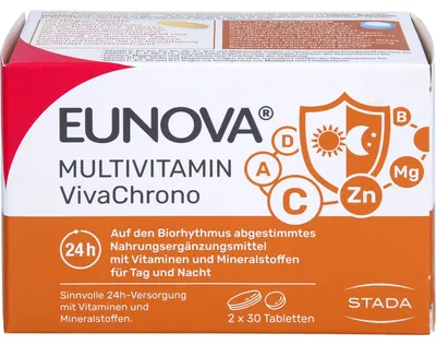 Produktbild von EUNOVA Multivitamin VivaChrono Tabletten für Tag und Nacht, 60 St. Tabletten