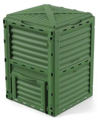 Image de Compostier de jardin de 300 litres en résine verte