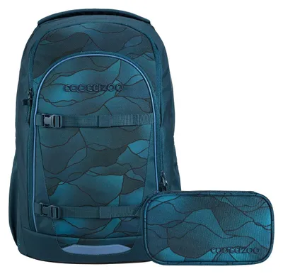 Produktbild von Coocazoo, Schulrucksack-Set EVERY Crystal Waves 2-teilig