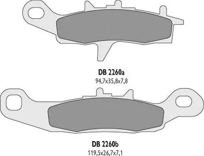 Immagine prodotto di Pastiglie Freno Kh258, Kh349 - Ricambi Per Db2260Mx-D E Db2260Qd-D