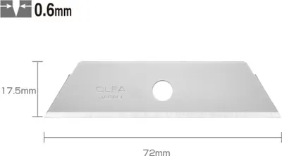 Obrázek produktu pro Čepel pro řezací nůž Olfa škrabka 50 kusů