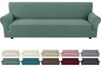 Zdjęcie produktu dla Elzusha - Rozkładana sofa dwuosobowa "Stretch" w kolorze saliegroen (ciemnozielonym)