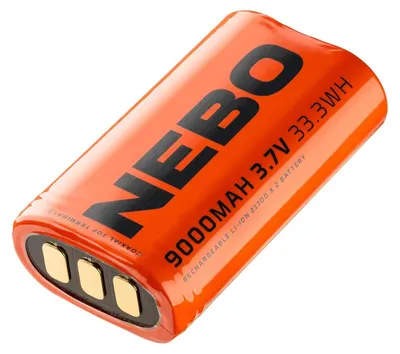 Obrázok produktu pre NEBO NEB-BAT-0006-G, Nabíjateľná batéria, Lithium-ion (Li-ion), 3,7 V, 1 kusov, 9000 mAh, 33,3 Wh
