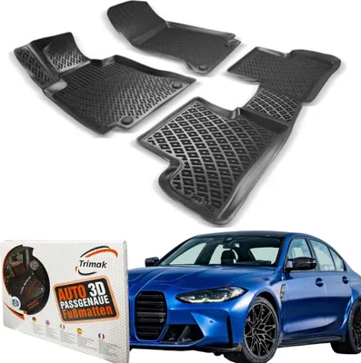 Produktbild von Trimak Autofußmatten kompatibel mit BMW 3ér G20 & G21 ab 2019 Auto Allwetter Gummimatten