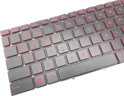Obrázok produktu pre GERMAN - Klávesnica s červeným podsvietením pre MSI GF66 Katana 12UGS-602