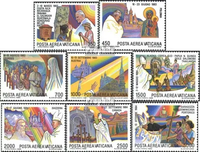 Produktbild von Briefmarken Vatikanstadt 1986 Mi 899-906 (kompl.Ausg.) postfrisch Papstreisen
