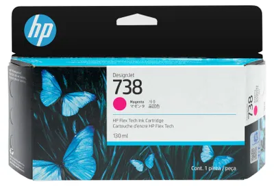Produktbild von HP 738 DesignJet Tintenpatrone Magenta 130 ml für T850/T950