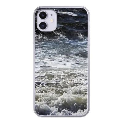 Produktbild von MuchoWow® Handyhülle Schutzhülle Hülle für iPhone 11 Nordsee - Wasser - Wellen Silikon Softcase Handy Hülle - Handytasche