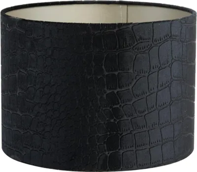 Produktbild von Light & Living - lampenschirm - Praya - schwarz - textil - Ø 20cm - E27 - 2220687