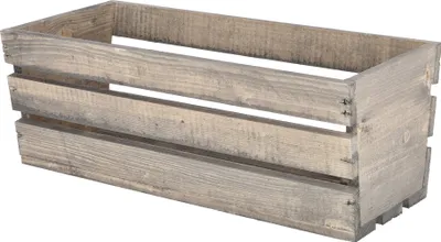 Produktbild von KOTARBAU® Blumenkasten Kräuterkasten aus Holz Langer Balkon-Blumenkasten 40x18x15 cm Grau