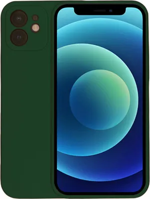 Immagine prodotto di Custodia per iPhone 12 Pro Max in silicone - Custodia in silicone Backcover - Verde scuro