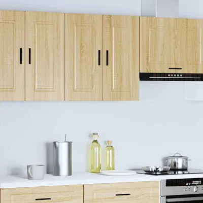 Image de vidaXL Armoire suspendue de cuisine Porto Chêne Sonoma Matériau dérivé du bois