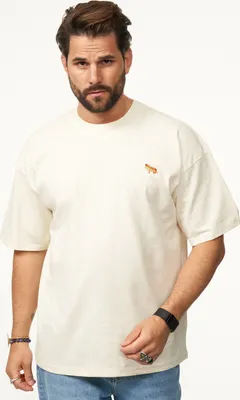 Produktbild von SOULSTAR Herren T-Shirt mit Stickerei Herren Oversize-Fit Kurzarm Shirt mit Rundhals-Ausschnitt