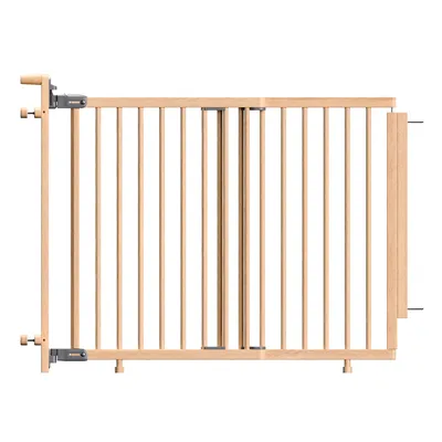 Produktbild von DOLLE Treppenschutzgitter Treppengitter Kindergitter Buche 74,5 bis 114 cm