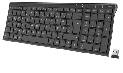 Produktbild von Kabellose Tastatur, Deutsches Layout, schlank und leicht