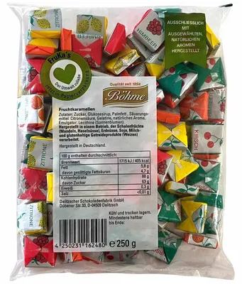 Immagine prodotto di Böhme 5311632003 Fruchtkaramellen Kaubonbons 250,0 g
