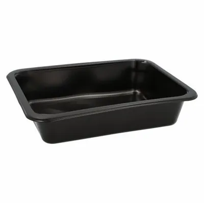 Produktbild von 100x Mehrweg Menüschalen ungeteilt 22,7 x 17,8cm Mikrowellengeeignet schwarz