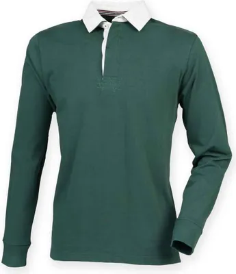Image de Front Row - Tee-shirt de rugby "Premium" pour homme PC5673 (M) (Vert bouteille)