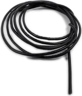 Produktbild von Lederschnur Lederriemen Lederband zum verknoten schwarz 100cm 11925