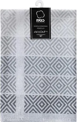 Produktbild von Geschirrtuch, Küchenhandtuch aus Baumwolle 40x60 Carino 013 Grau, Rauten