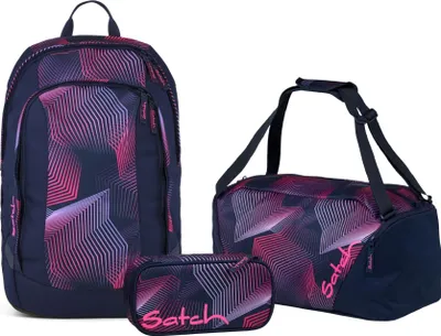 Produktbild von Satch, Schulrucksack-Set AIR Seismic Pink 3-teilig