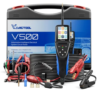 Produktbild von Kfz-Stromkreisprüfer-Set - V500 - 9–30 V - Kurzschluss- und Leitungsbruchtester - Relaisprüfer - Elektrischer Kfz-Schaltkreistester -