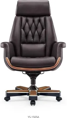 Image de Fauteuil en similicuir noir moderne, confortable et élégant