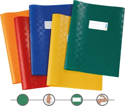 Produktbild von HERMA Heftschoner Bast DIN A4 aus PP 10er Set