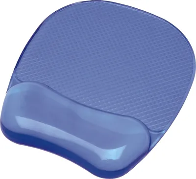 Produktbild von Mauspad mit Handgelenkauflage Gel blau Packung mit 4 Stück