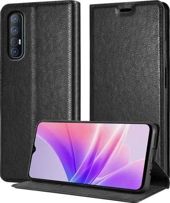 Immagine prodotto di Cadorabo custodia per Oppo FIND X2 NEO cover protettiva in nero custodia per cellulare custodia cover chiusura magnetica