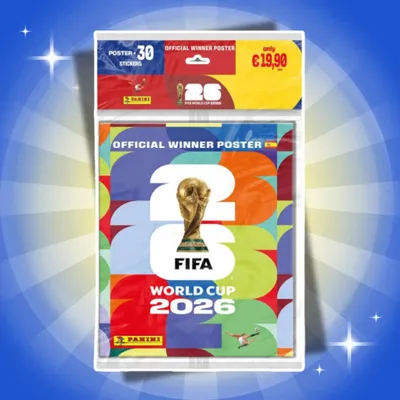 Produktbild von FIFA World Cup 2026 Winner Set Sticker Poster – 30 Sticker + Winner Poster