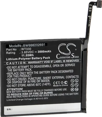 Produktbild von vhbw Akku Ersatz für Nokia WT330 für Handy Smartphone Telefon (3000 mAh, 3,85 V, Li-Polymer)