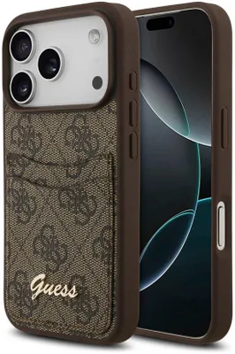 Immagine prodotto di Custodia posteriore GUESS per iPhone 17 Pro Max, marrone