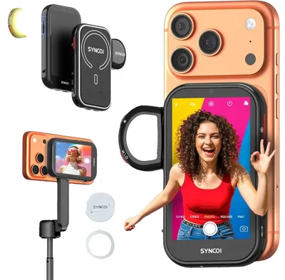 Obrázek produktu pro Selfie-Monitor, bezdrátové ovládání gesty, podpora vysokého rozlišení, černá barva