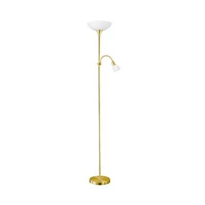 Produktbild von EGLO Up 2, Messing, Weiß, Schlafzimmer, Wohnzimmer, Glas, Kunststoff, Stahl, IP20, II, E27