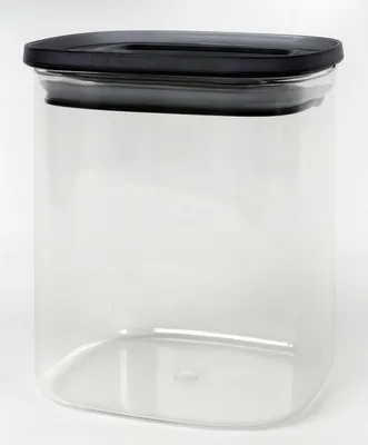 Produktbild von Vorratsglas 900 ml mit Kunststoffdeckel – hitzebeständiger Glasbehälter für Backofen, Mikrowelle und Gefrierfach – ideal für Aufbewahrung & Meal Prep