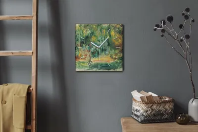 Produktbild von Coloray Hodiny Unikátní 30x30 cm  Tiché hodiny Pro obývací pokoj a kuchyň Nástěnné hodiny Plátno Bílé ručičky hodin - výplata