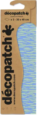 Produktbild von Décopatch 6x Blisterpackung 3 Bogen Papier 30x40cm gleichen Design Nr. 836 C836C