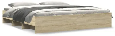 Produktbild von vidaXL Bettgestell ohne Matratze Sonoma-Eiche 180x200 cm Holzwerkstoff