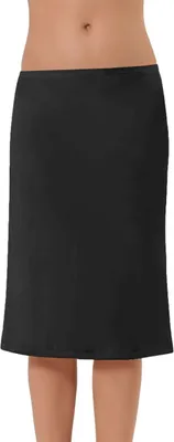 Produktbild von Damen Unterrock mit Gummizug Underskirt Jupon Lang Lingerie 2901-Schwarz-M