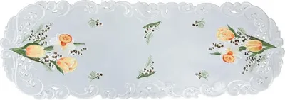Immagine prodotto di Tovaglia, runner, ricamato, motivo pasquale, fiori 45x110