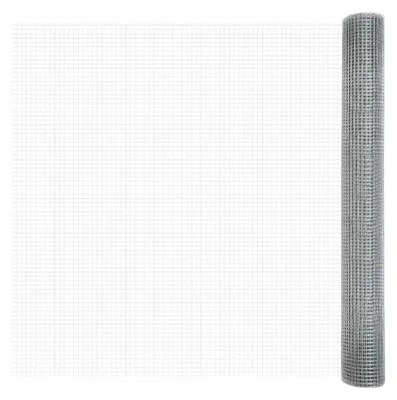 Produktbild von Schweißdrahtzaun 1,4 x 25 m aus galvanisiertem Stahl mit Stacheldraht