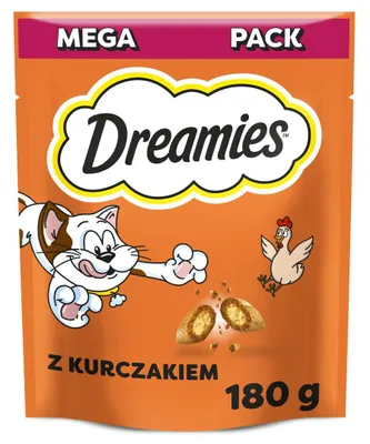 Zdjęcie produktu dla Dreamies z Pysznym Kurczakiem Mega Pack 180g Przysmaki dla kota