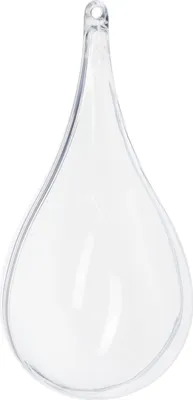 Produktbild von Acrylform Tropfen 11 cm Dekoration Basteln transparente Kunststoffform
