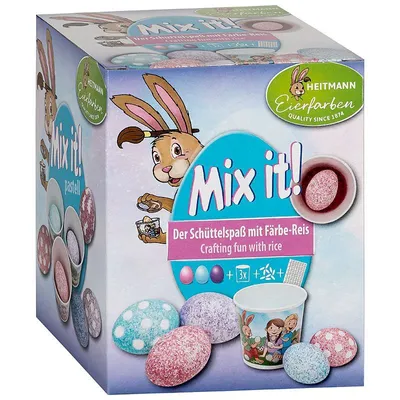 Zdjęcie produktu dla Heitmann 1024472 Zestaw pastelowych kolorów pisanek Mix It