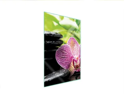 Obrázok produktu pre Sklenená doska na krájanie 35x52 Orchidea