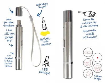 Produktbild von Duvo+ 7 1-in-1 Laserpointer-einheiten 11.5x1.5x1.5 Cm Durchsichtig Durchsichtig One Size