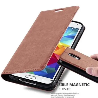 Zdjęcie produktu dla Etui Cadorabo do Samsung Galaxy S5 / S5 NEO z brązowym etui na telefon komórkowy z magnetycznym zamknięciem