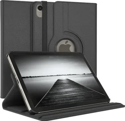 Produktbild von EAZY CASE - Tablet Hülle für Apple iPad Mini 6 (2021) Schutzhülle, Tablet Case 360° drehbar in Schwarz